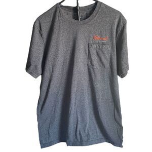 RIP CURL Too Easy Mens Medium gray Pocket Tee standard fit cotton blend